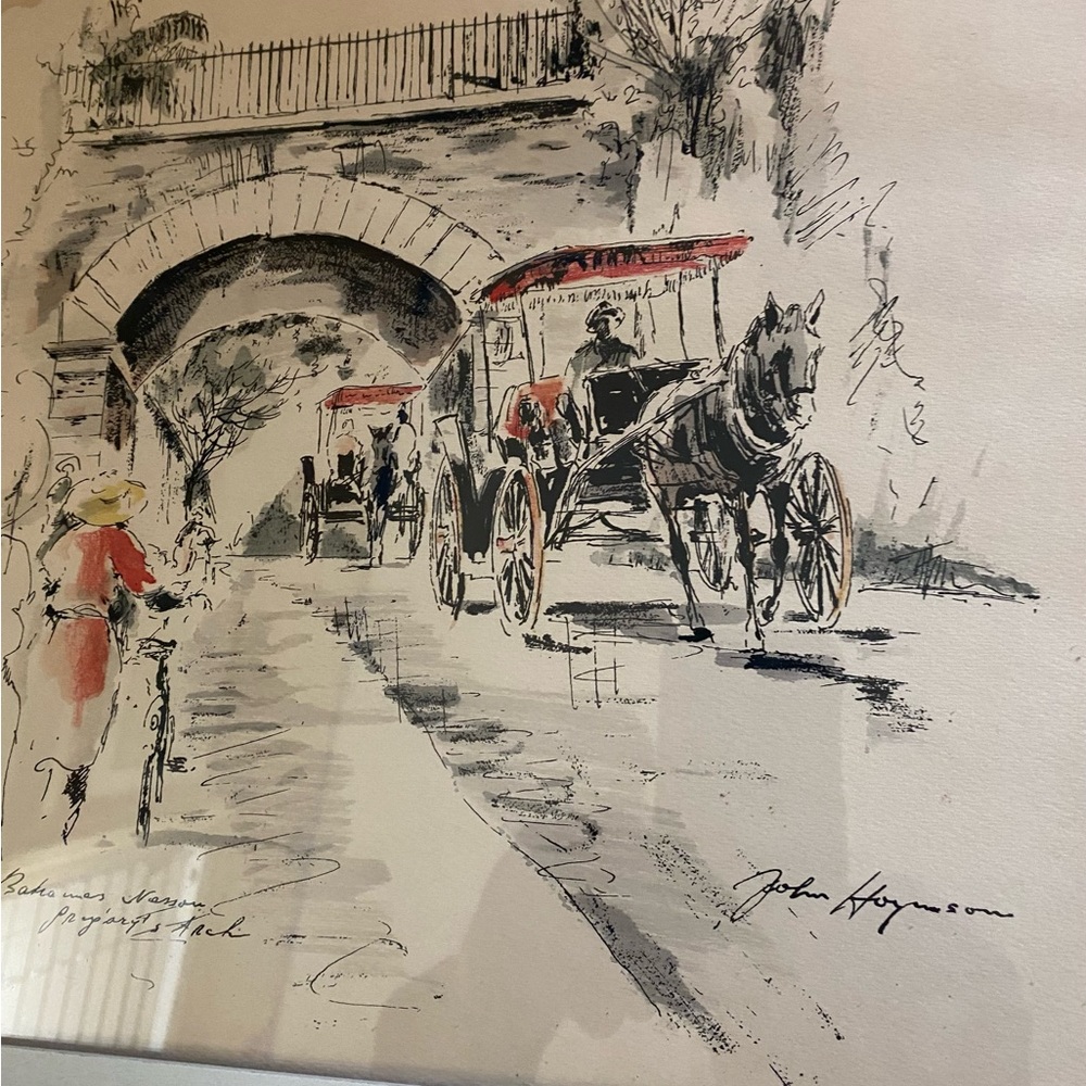 John Haymson water color lithograph. Very well known artist. Never out of style